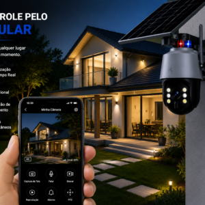 Imagem 3 de Câmara Solar PTZ 4G + Wi-Fi 5MP UltraTekno CMR46
