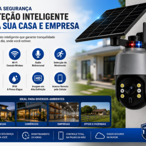 Imagem 5 de Câmara Solar PTZ 4G + Wi-Fi 5MP UltraTekno CMR46