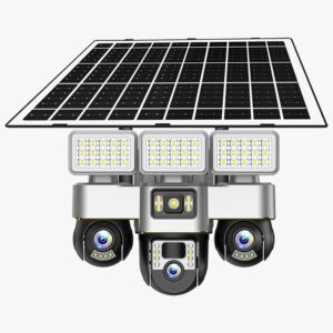 Imagem 2 de Câmara Solar V380 Tripla Lente 4G + Wi-Fi PTZ