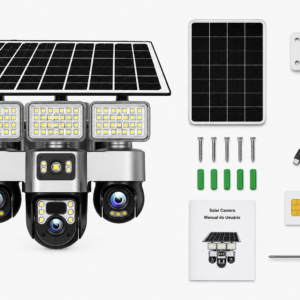 Imagem 6 de Câmara Solar V380 Tripla Lente 4G + Wi-Fi PTZ