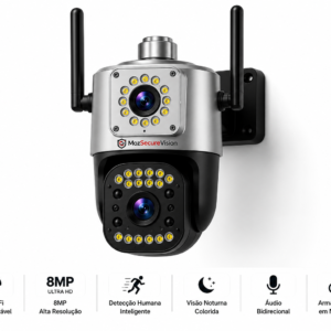 Imagem 2 de Câmara Inteligente Dual Lens 4G + Wi-Fi 8MP PTZ IP66 | GeekSpace