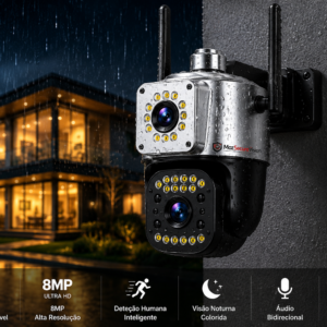 Imagem 3 de Câmara Inteligente Dual Lens 4G + Wi-Fi 8MP PTZ IP66 | GeekSpace