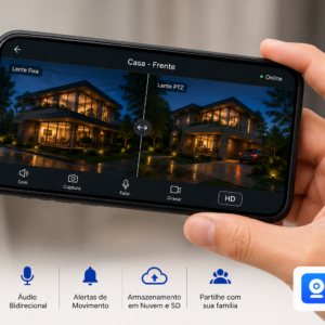 Imagem 4 de Câmara Inteligente Dual Lens 4G + Wi-Fi 8MP PTZ IP66 | GeekSpace
