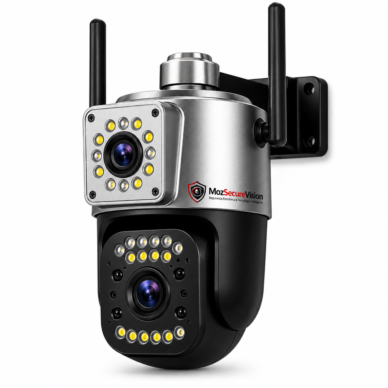 Câmara Inteligente Dual Lens 4G Wi-Fi 8MP
