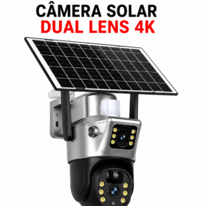 Câmara Solar 4K Dual Lens PTZ 360° — 4G/Wi-Fi | V380 Pro