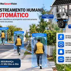Imagem 6 de Câmara Solar 4K Dual Lens PTZ 360° — 4G/Wi-Fi | V380 Pro